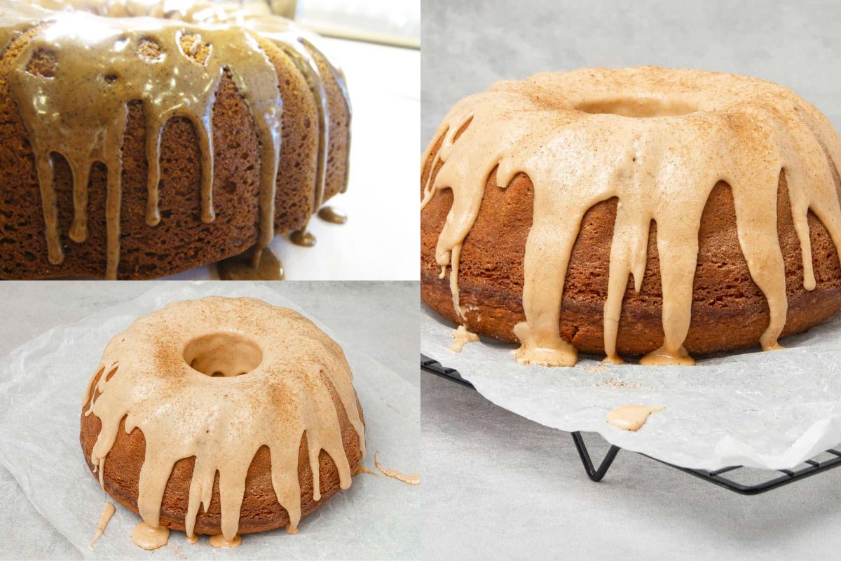 Cardamom Cake with Coffee Glaze