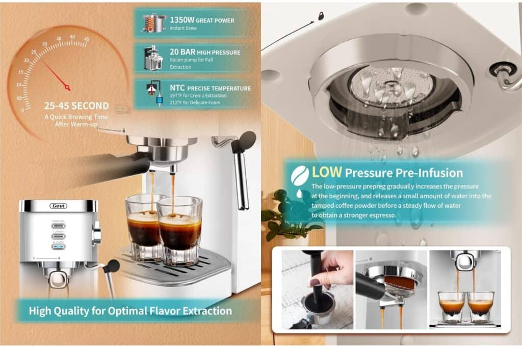 Gevi 20 Bar Espresso Machine Review