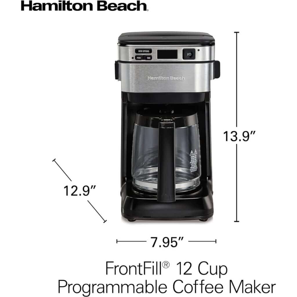 Hamilton Beach Front-Fill 12 Cup Programmable Coffee Maker