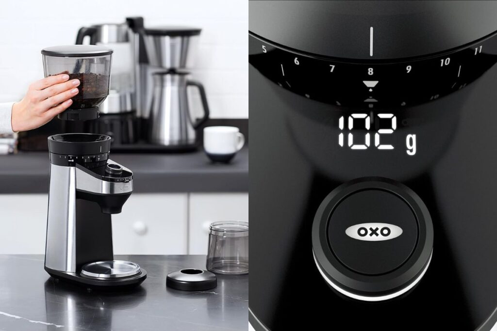 OXO Brew Conical Burr Grinder with Integrated Scale